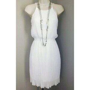 MEGGIE High Class Pleated‎ & Lace Trim Slip Dress